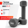 Гантель UNIX FIT неопреновая 1 кг Grey DBNEO1GY