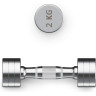 Гантель UNIX FIT PRO круглая хромированная 2 кг, 2 шт. DBRND2PCEx2